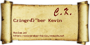 Czingráber Kevin névjegykártya
