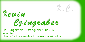 kevin czingraber business card
