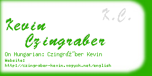 kevin czingraber business card